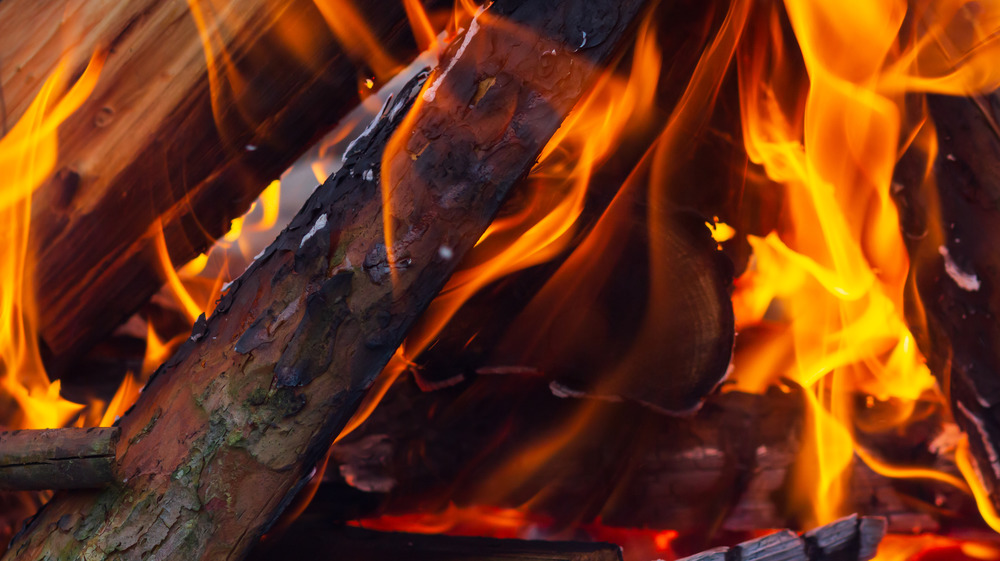 bonfire hot flames