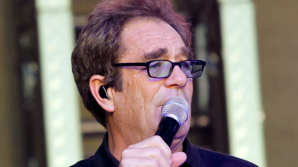Huey Lewis with microphone