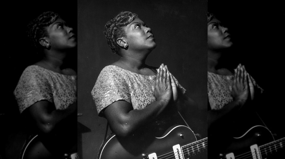 Sister Rosetta Tharpe in prayer