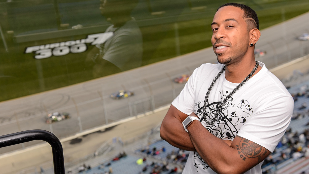 Ludacris on a race track