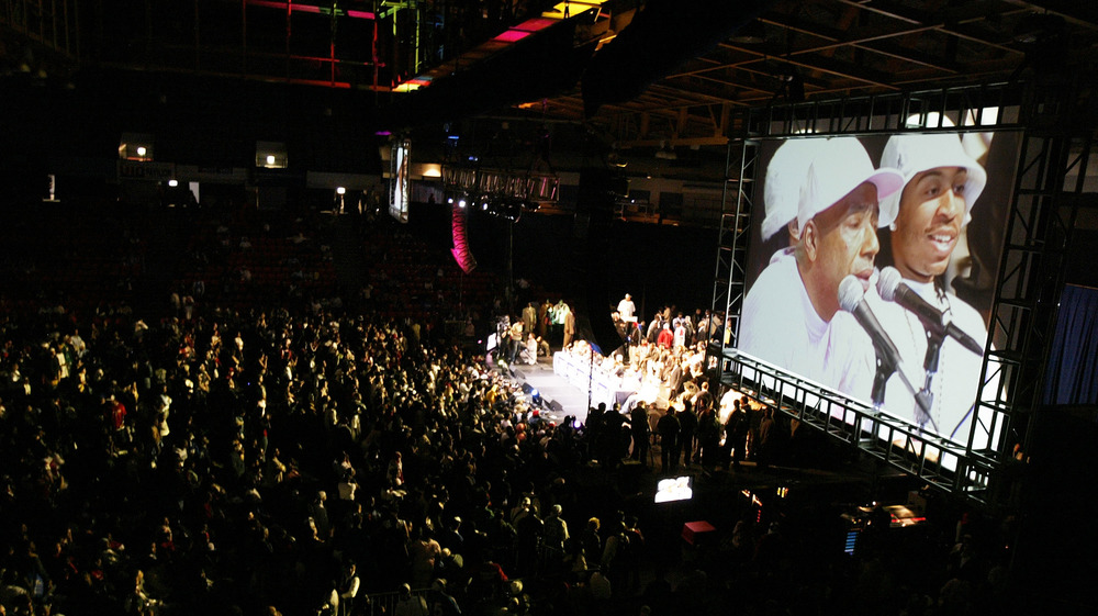 Russell Simmons and Ludacris on stage