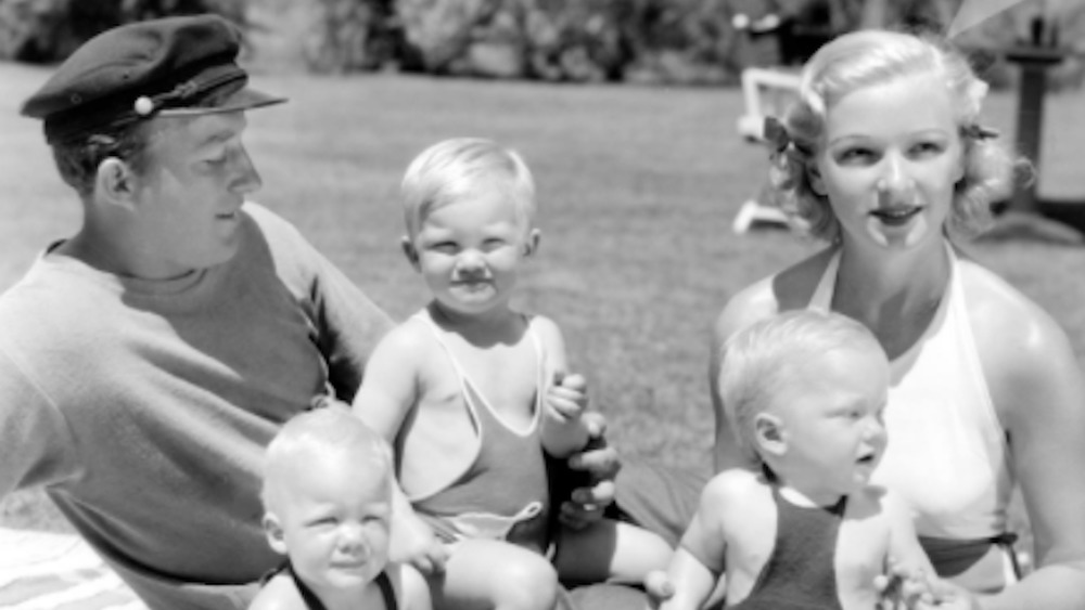Bing and Dixie with children