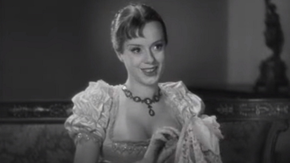 Elsa Lanchester as Mary Shelley smiling
