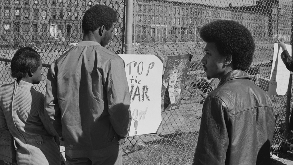 Vietnam protest in Harlem in 1968