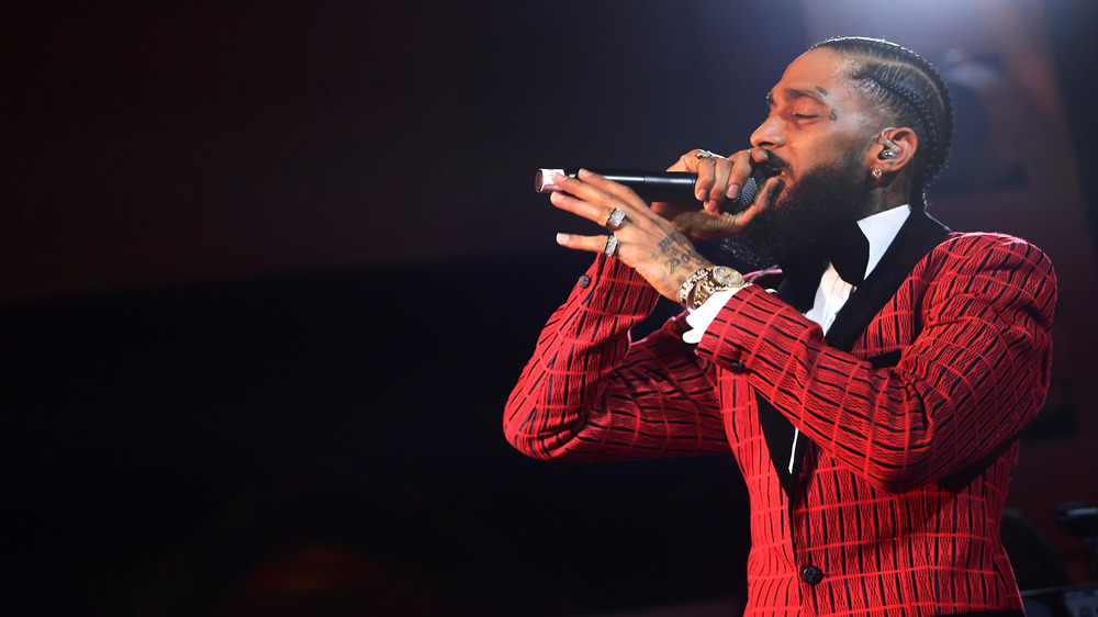 Nipsey Hussle performs onstage 