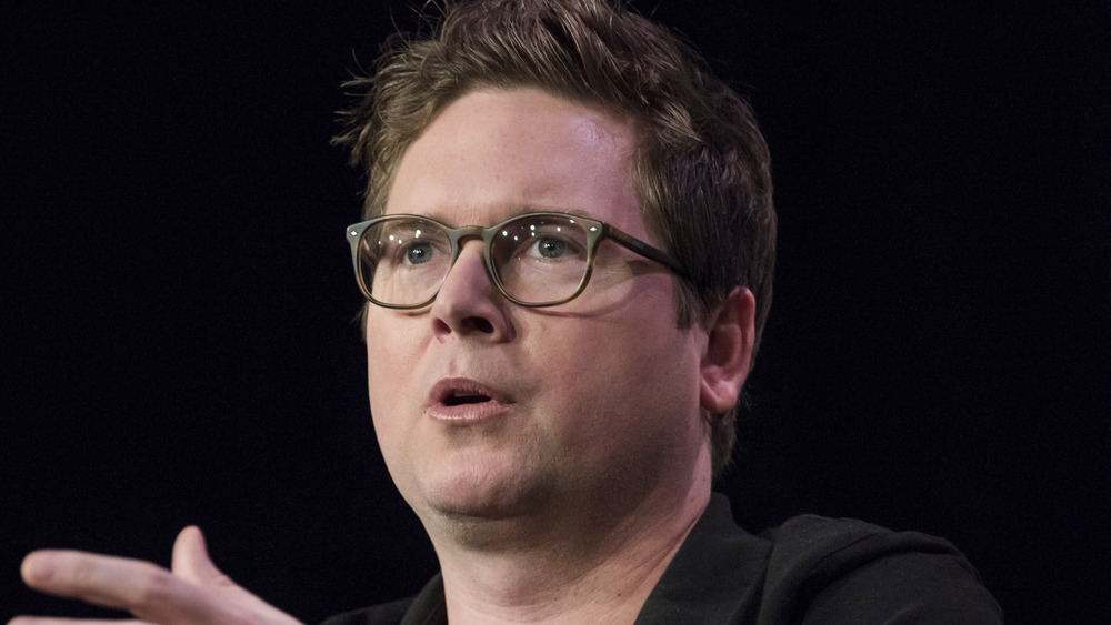 Biz Stone talking with his hands up 