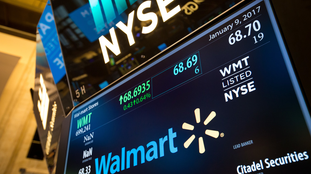 Stock screen showing Walmart stocks