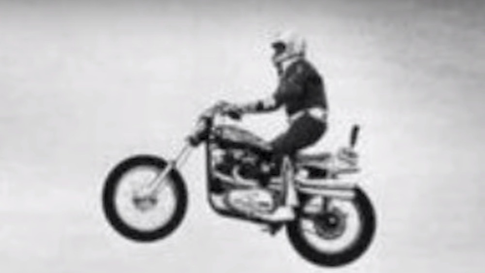 Javad Palizbanian on motorcycle in air
