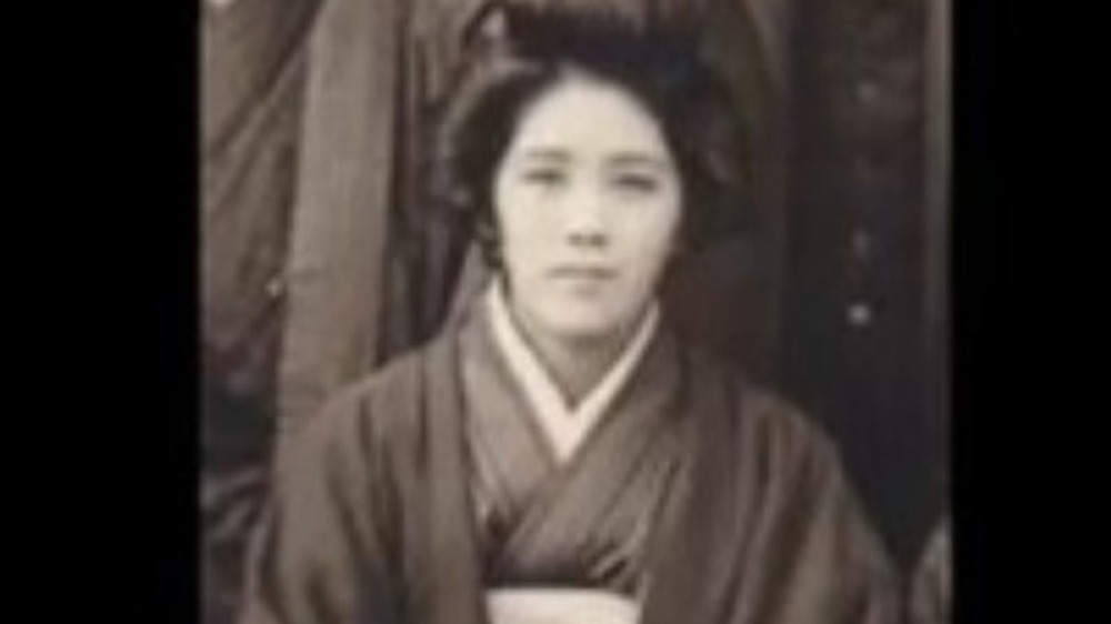 Kane Tanaka as a young woman