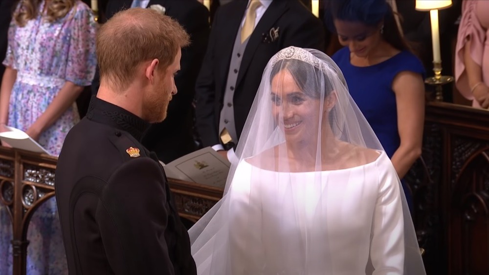 Prince Harry and Meghan Markle at their 2018 wedding