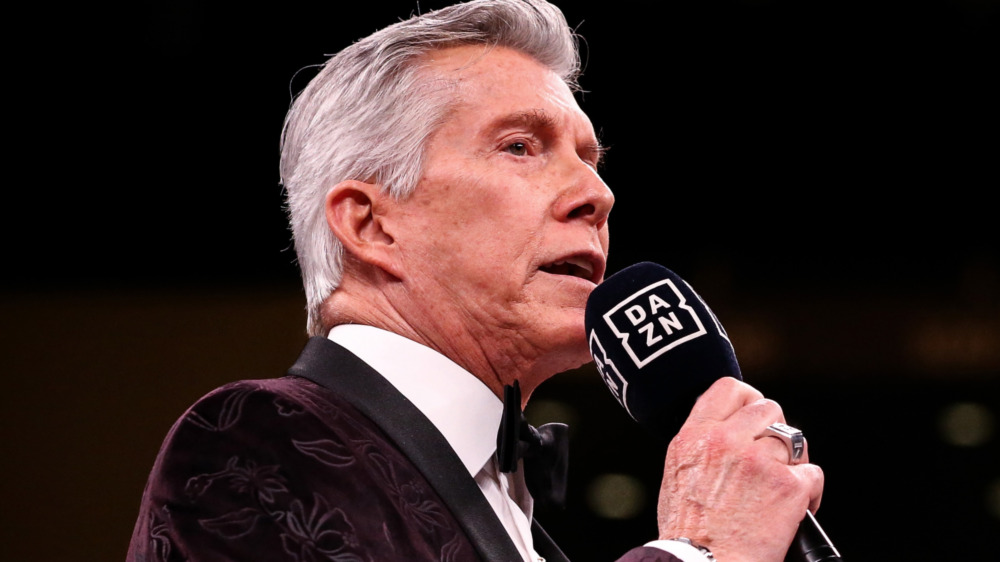 Michael Buffer at the microphone