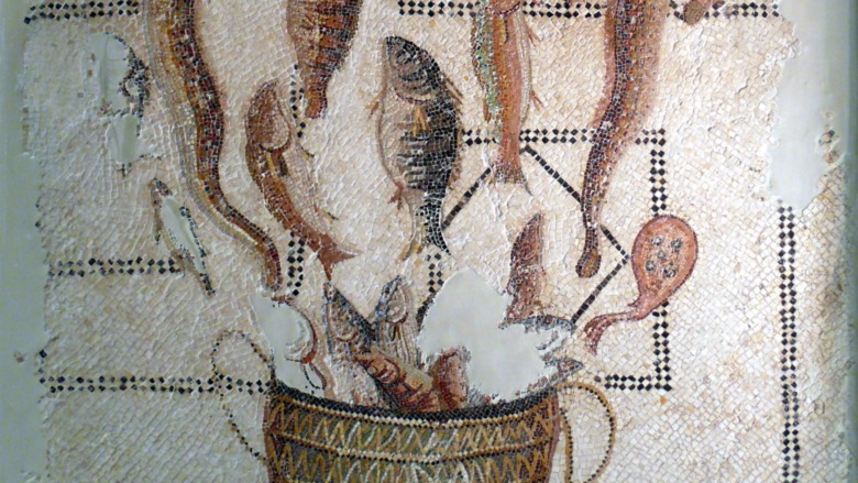 Fish basket mosaic