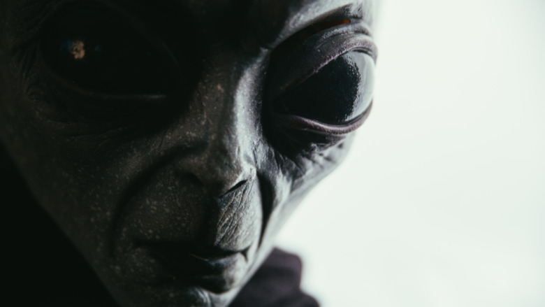 Alien face up close