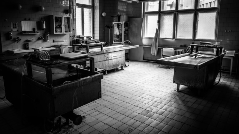 An autopsy room