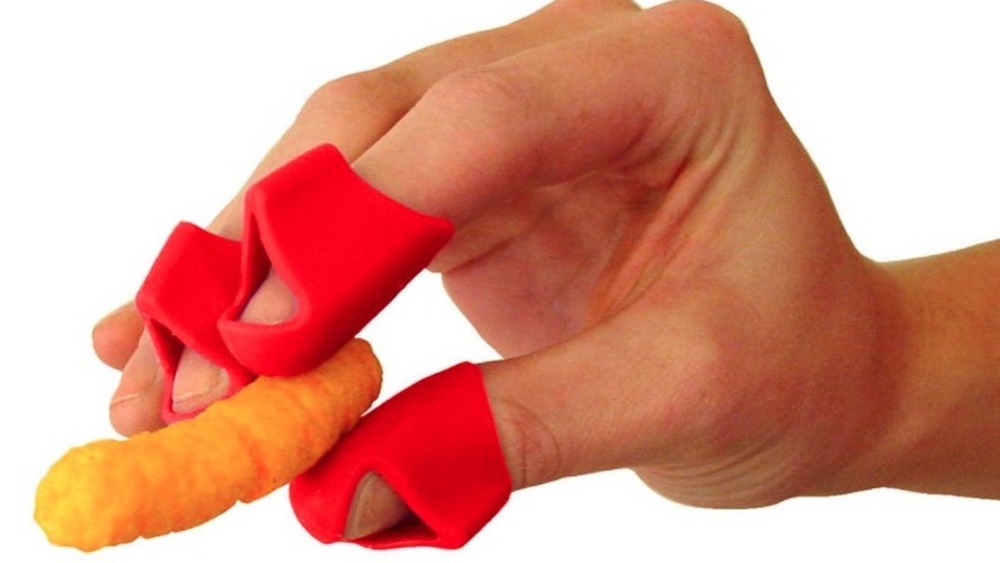 Chip fingers holding chip
