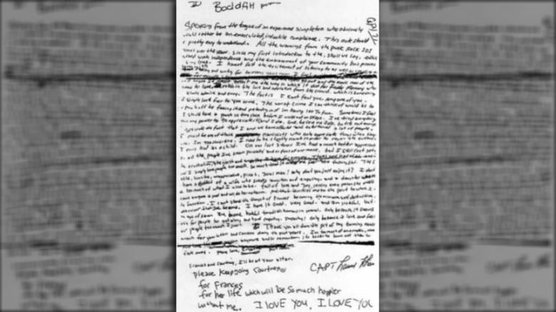 Kurt Cobain's suicide note