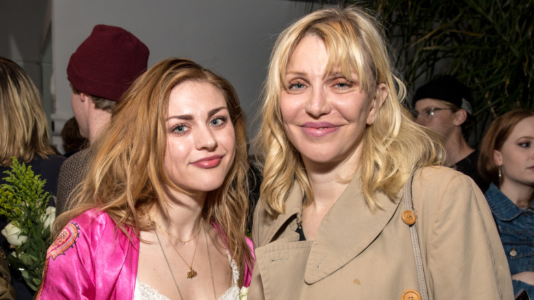 Frances Bean and Courtney Love