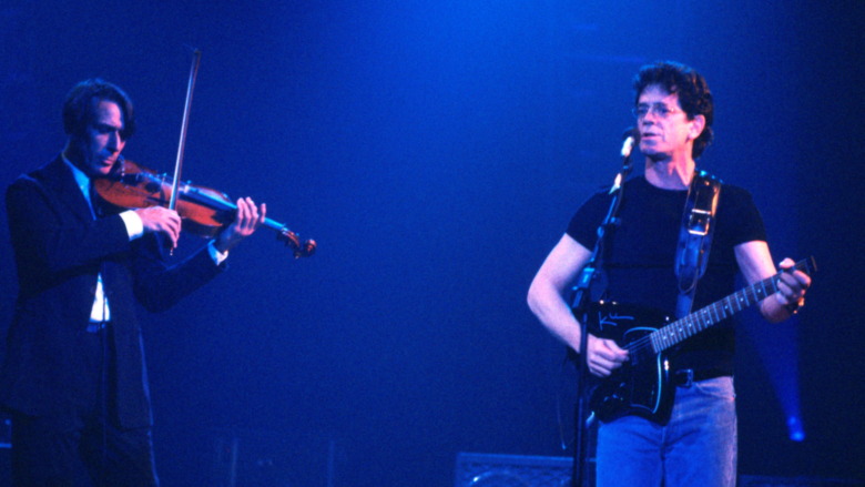 John Cale and Lou Reed on stage 