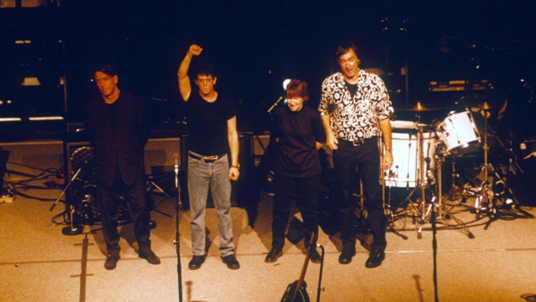 The Velvet Underground bowing on stage