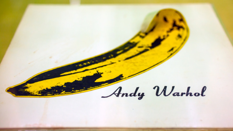 Andy Warhol painting of a banana