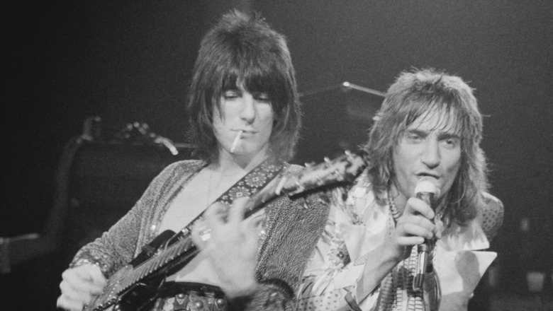 Ronnie Wood and Rod Stewart