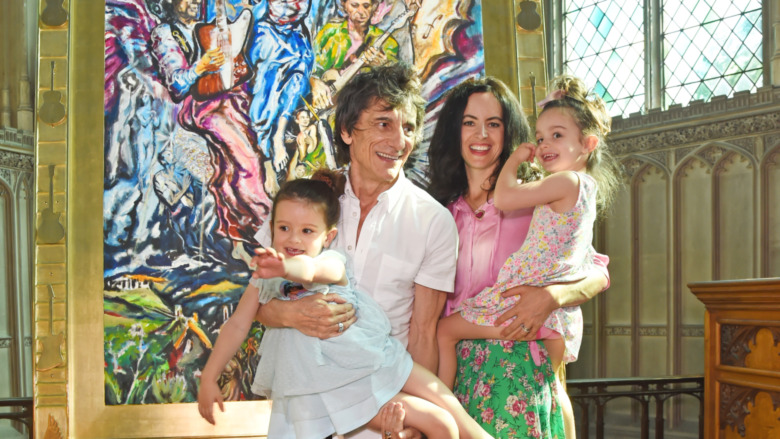 Ronnie Wood and family