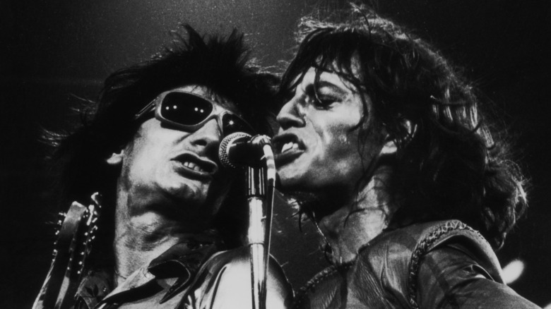 Ronnie Wood and Mick Jagger