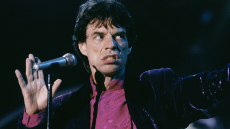 Mick Jagger singing