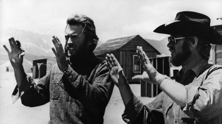 Clint Eastwood on the set of High Plains Drifter