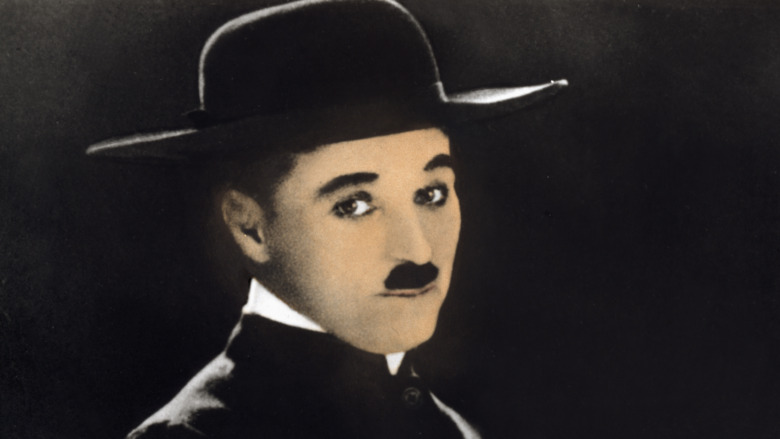 Charlie Chaplin in a hat