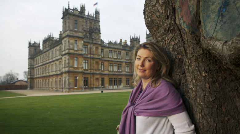 Lady Carnavon at Highclere Castle