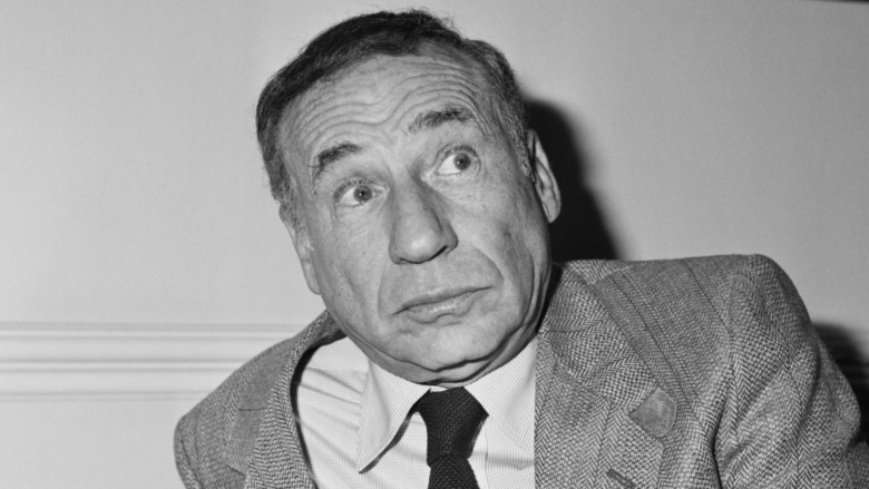 Mel Brooks mugging