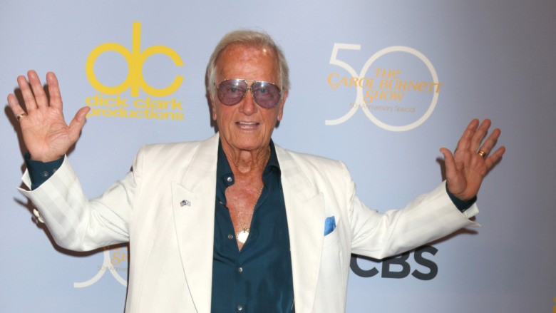 Pat Boone strikes a pose