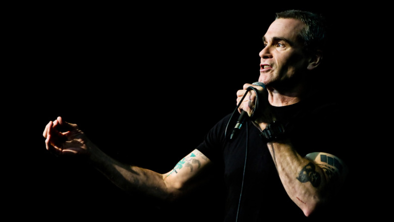 Henry Rollins blows off some steam at a spoken word gig