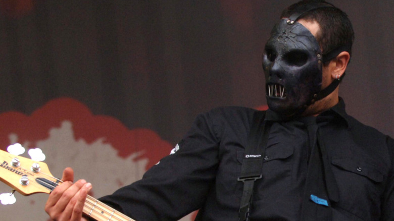 Paul Gray playing bass