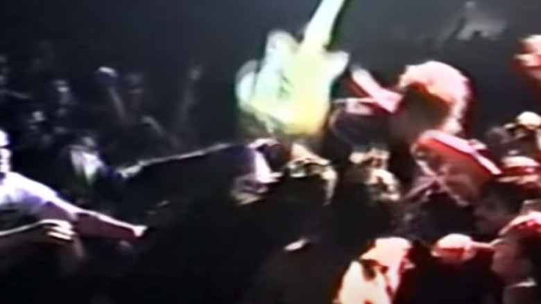 Kurt Cobain crowd surfing