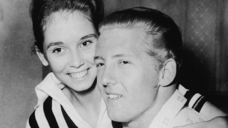 Myra Gale Brown and Jerry Lee Lewis smile