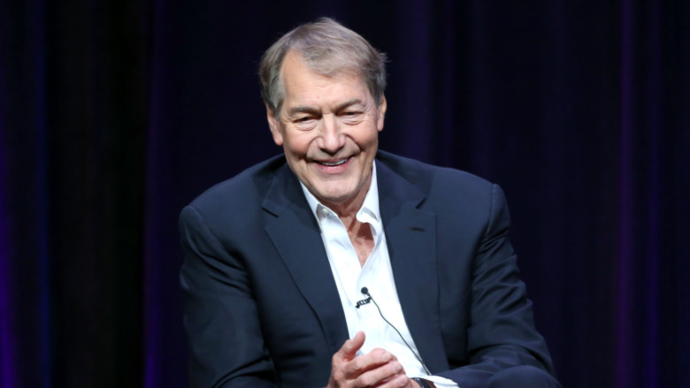 Charlie Rose being interviewed