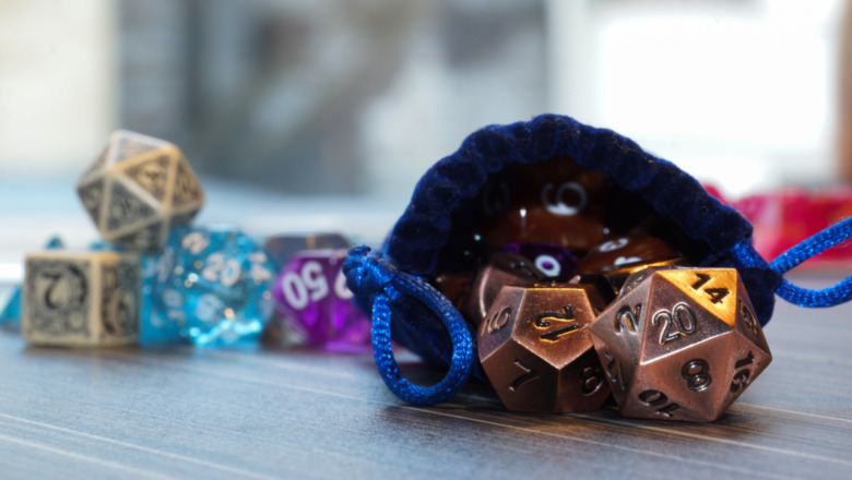 Bag of D&D dice