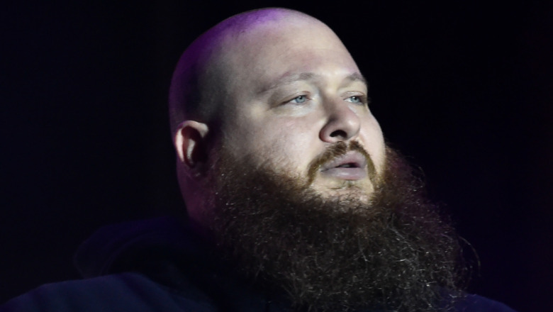 Action Bronson looking off to the side