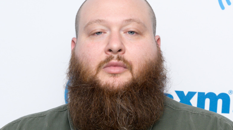 Action Bronson looking serious