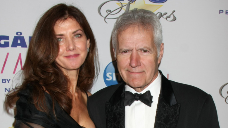 Alex Trebek with his wife Jean Trebek at an event