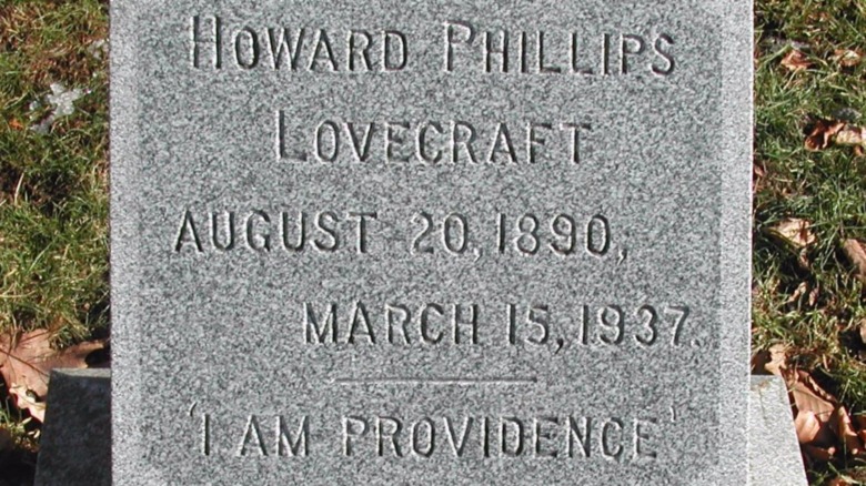 H.P. Lovecraft's gravestone