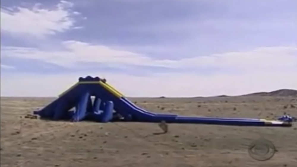 Waterslide in the middle of the desert