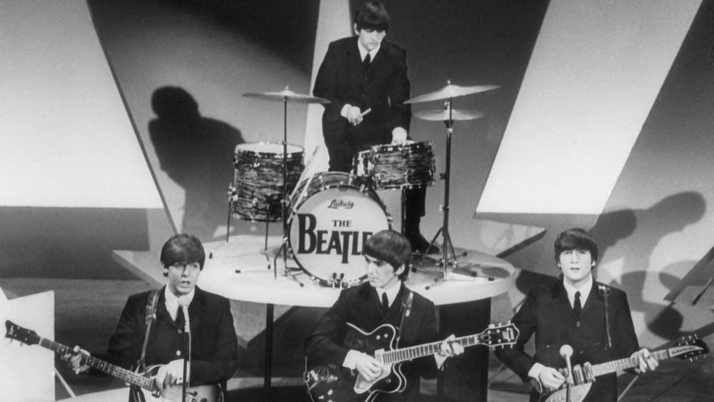 Beatles perform, Ed Sullivan Show