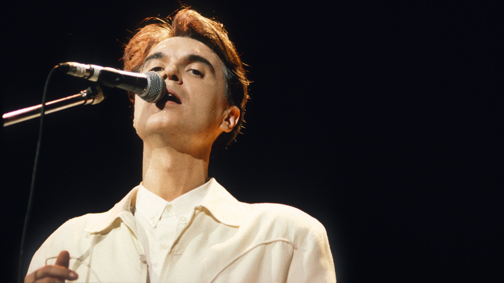 David Byrne performing