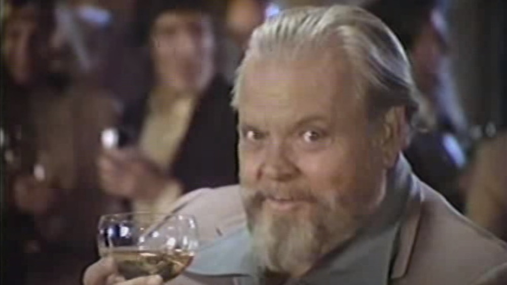 Orson Welles in an ad for Paul Masson Wine