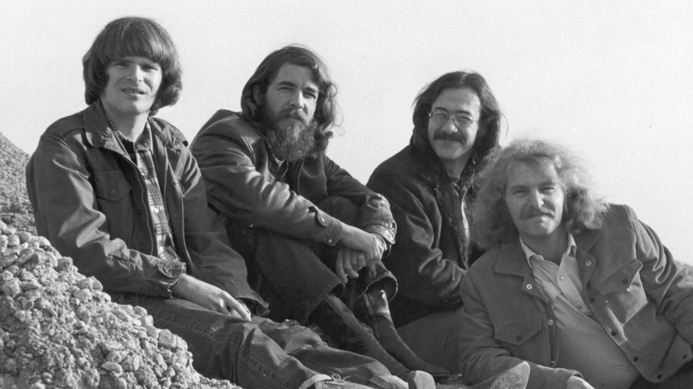Creedence Clearwater Revival on a beach
