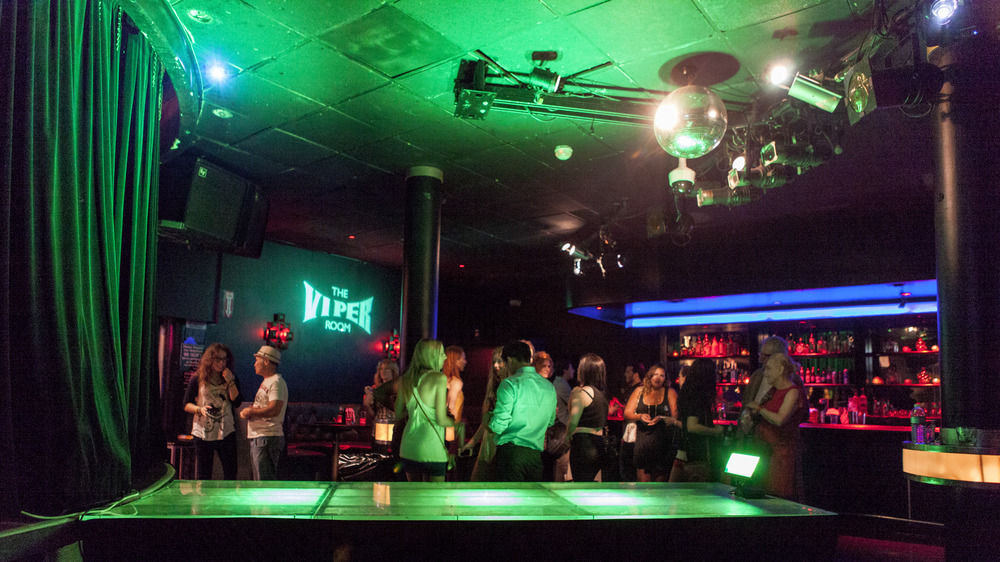 Viper Room with green-lit stage