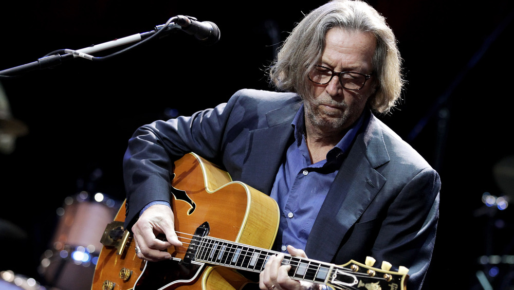 Eric Clapton playing guitar